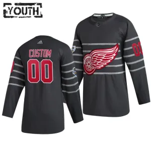 Adidas NHL Detroit Red Wings Lasten Pelipaita All Star 2020 Authentic Harmaa ( Omalla Nimellä )