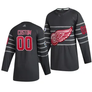 Adidas NHL Detroit Red Wings Pelipaita All Star 2020 Authentic Harmaa ( Omalla Nimellä )