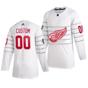 Adidas NHL Detroit Red Wings Pelipaita All Star 2020 Authentic Valkoinen ( Omalla Nimellä )
