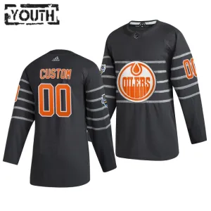 Adidas NHL Edmonton Oilers Lasten Pelipaita All Star 2020 Authentic Harmaa ( Omalla Nimellä )