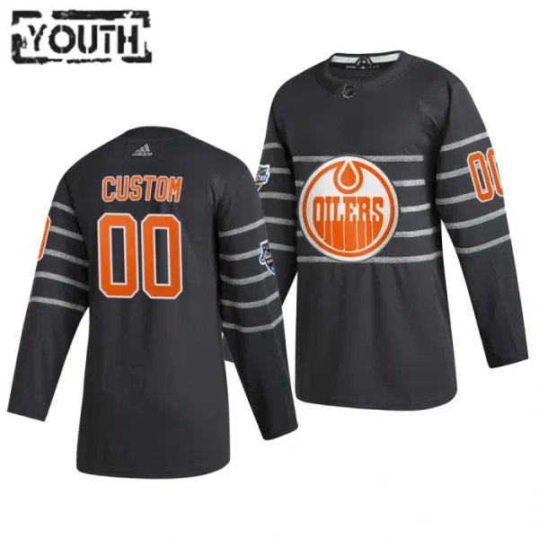 Adidas NHL Edmonton Oilers Lasten Pelipaita All Star 2020 Authentic Harmaa ( Omalla Nimellä ) Adidas NHL Edmonton Oilers Lasten Pelipaita All Star 2020 Authentic Harmaa ( Omalla Nimellä )