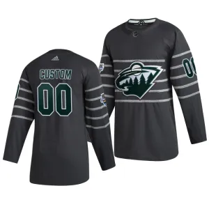 Adidas NHL Minnesota Wild Pelipaita All Star 2020 Authentic Harmaa ( Omalla Nimellä ) Adidas NHL Minnesota Wild Pelipaita All Star 2020 Authentic Harmaa ( Omalla Nimellä )
