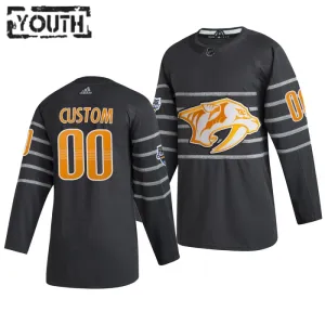 Adidas NHL Nashville Predators Lasten Pelipaita All Star 2020 Authentic Harmaa ( Omalla Nimellä )