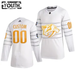 Adidas NHL Nashville Predators Lasten Pelipaita All Star 2020 Authentic Valkoinen ( Omalla Nimellä )