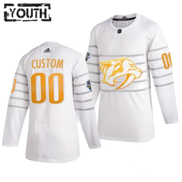 Adidas NHL Nashville Predators Lasten Pelipaita All Star 2020 Authentic Valkoinen ( Omalla Nimellä ) Adidas NHL Nashville Predators Lasten Pelipaita All Star 2020 Authentic Valkoinen ( Omalla Nimellä )