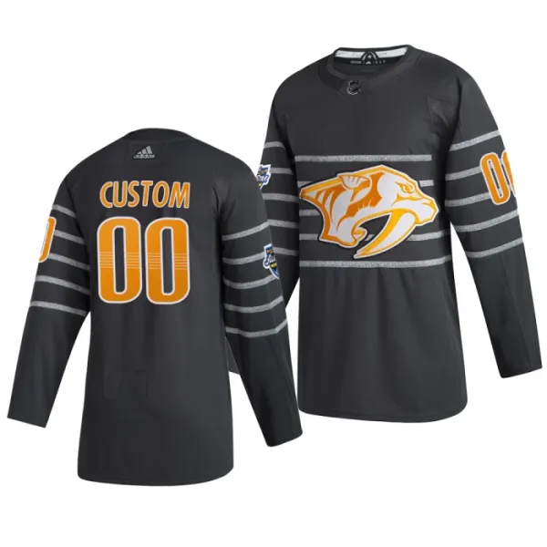 Adidas NHL Nashville Predators Pelipaita All Star 2020 Authentic Harmaa ( Omalla Nimellä ) Adidas NHL Nashville Predators Pelipaita All Star 2020 Authentic Harmaa ( Omalla Nimellä )