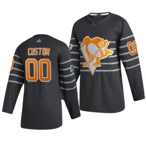Adidas NHL Pittsburgh Penguins Pelipaita All Star 2020 Authentic Harmaa ( Omalla Nimellä )