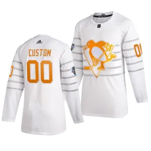 Adidas NHL Pittsburgh Penguins Pelipaita All Star 2020 Authentic Valkoinen ( Omalla Nimellä )