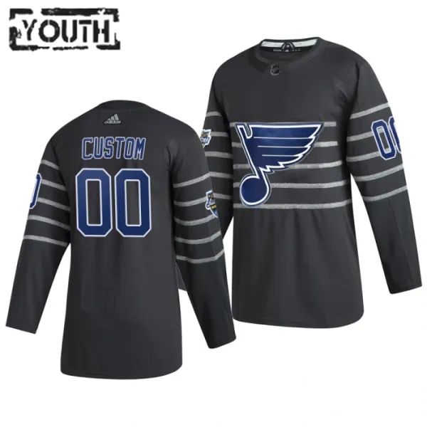 Adidas NHL St. Louis Blues Lasten Pelipaita All Star 2020 Authentic Harmaa ( Omalla Nimellä ) Adidas NHL St. Louis Blues Lasten Pelipaita All Star 2020 Authentic Harmaa ( Omalla Nimellä )