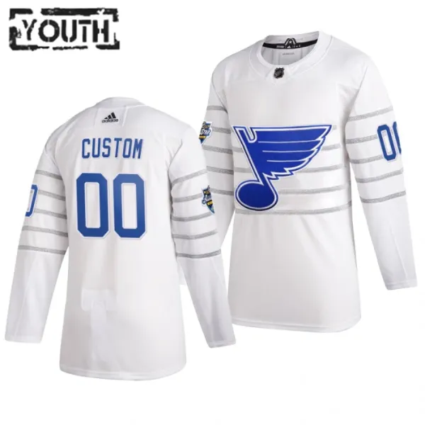 Adidas NHL St. Louis Blues Lasten Pelipaita All Star 2020 Authentic Valkoinen ( Omalla Nimellä ) Adidas NHL St. Louis Blues Lasten Pelipaita All Star 2020 Authentic Valkoinen ( Omalla Nimellä )