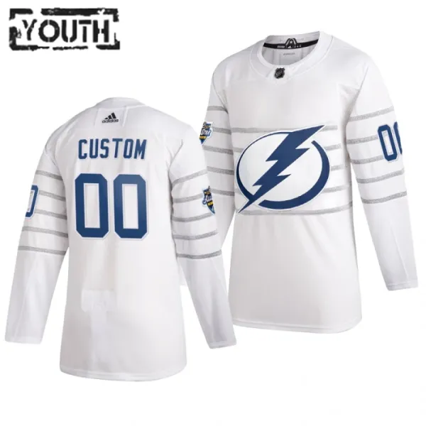 Adidas NHL Tampa Bay Lightning Lasten Pelipaita All Star 2020 Authentic Valkoinen ( Omalla Nimellä ) Adidas NHL Tampa Bay Lightning Lasten Pelipaita All Star 2020 Authentic Valkoinen ( Omalla Nimellä )