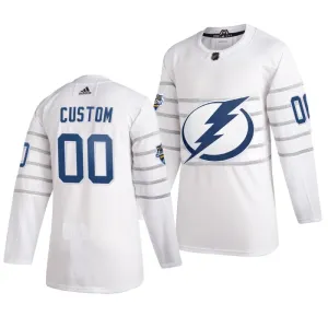 Adidas NHL Tampa Bay Lightning Pelipaita All Star 2020 Authentic Valkoinen ( Omalla Nimellä )
