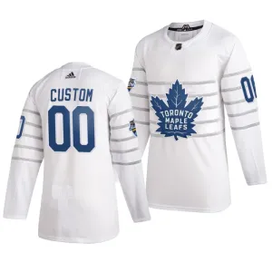 Adidas NHL Toronto Maple Leafs Pelipaita All Star 2020 Authentic Valkoinen ( Omalla Nimellä )