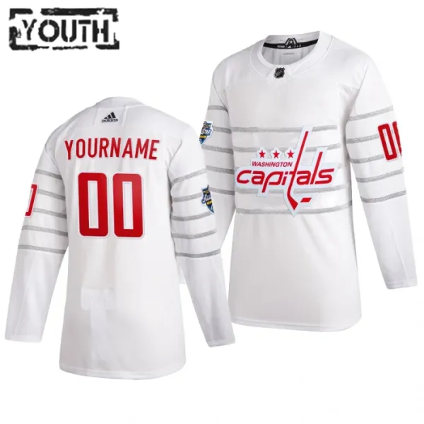 Adidas NHL Washington Capitals Lasten Pelipaita All Star 2020 Authentic Valkoinen ( Omalla Nimellä ) Adidas NHL Washington Capitals Lasten Pelipaita All Star 2020 Authentic Valkoinen ( Omalla Nimellä )