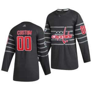 Adidas NHL Washington Capitals Pelipaita All Star 2020 Authentic Harmaa ( Omalla Nimellä )