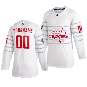 Adidas NHL Washington Capitals Pelipaita All Star 2020 Authentic Valkoinen ( Omalla Nimellä )