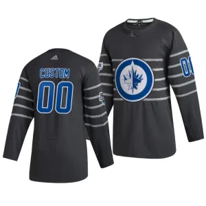 Adidas NHL Winnipeg Jets Pelipaita All Star 2020 Authentic Harmaa ( Omalla Nimellä )