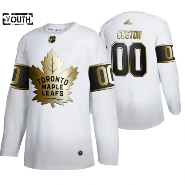 Adidas Toronto Maple Leafs Lasten Pelipaita Golden Edition Authentic Valkoinen ( Omalla Nimellä ) Adidas Toronto Maple Leafs Lasten Pelipaita Golden Edition Authentic Valkoinen ( Omalla Nimellä )