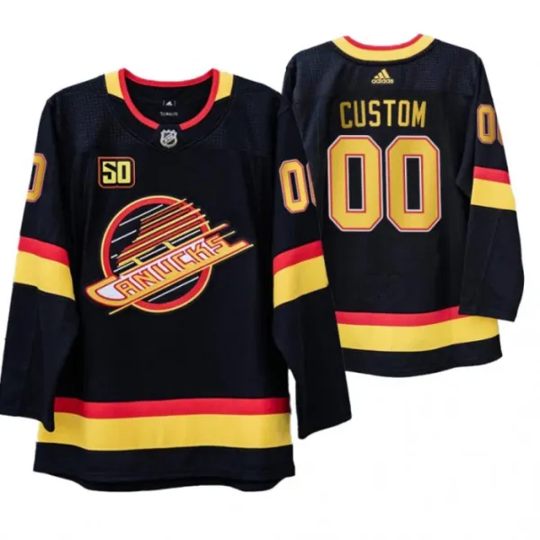Adidas Vancouver Canucks Flying Skate 50-Vuotispäivä Pelipaita Authentic Musta ( Omalla Nimellä ) Adidas Vancouver Canucks Flying Skate 50-Vuotispäivä Pelipaita Authentic Musta ( Omalla Nimellä )
