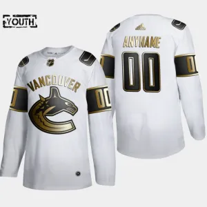 Adidas Vancouver Canucks Lasten Pelipaita Golden Edition Authentic Valkoinen ( Omalla Nimellä )