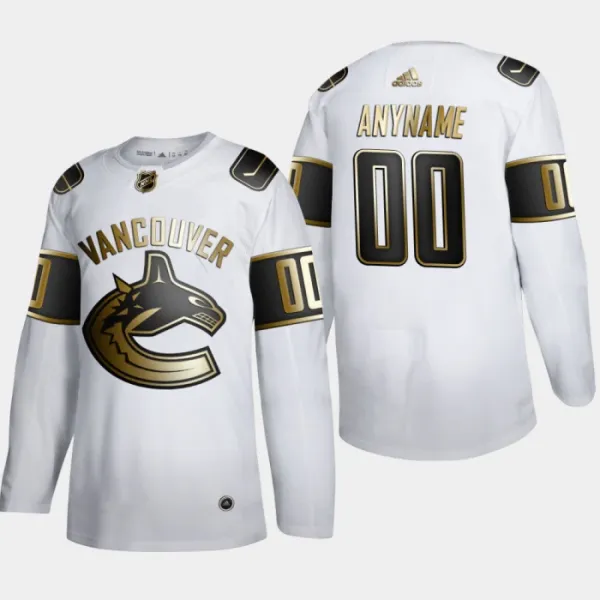 Adidas Vancouver Canucks Pelipaita Golden Edition Authentic Valkoinen ( Omalla Nimellä ) Adidas Vancouver Canucks Pelipaita Golden Edition Authentic Valkoinen ( Omalla Nimellä )