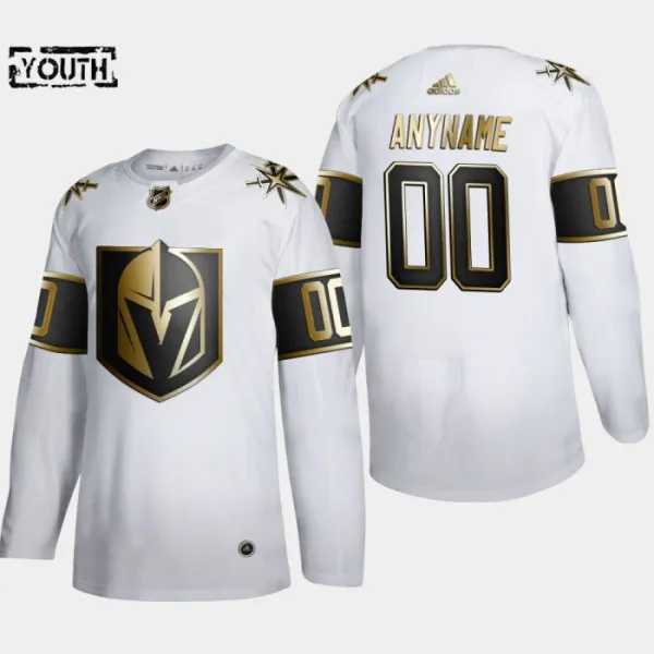 Adidas Vegas Golden Knights Lasten Pelipaita Golden Edition Authentic Valkoinen ( Omalla Nimellä ) Adidas Vegas Golden Knights Lasten Pelipaita Golden Edition Authentic Valkoinen ( Omalla Nimellä )
