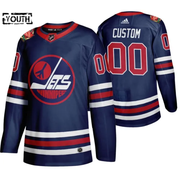 Adidas Winnipeg Jets 2019 Lasten Pelipaita Heritage Classic Authentic Navy ( Omalla Nimellä ) Adidas Winnipeg Jets 2019 Lasten Pelipaita Heritage Classic Authentic Navy ( Omalla Nimellä )