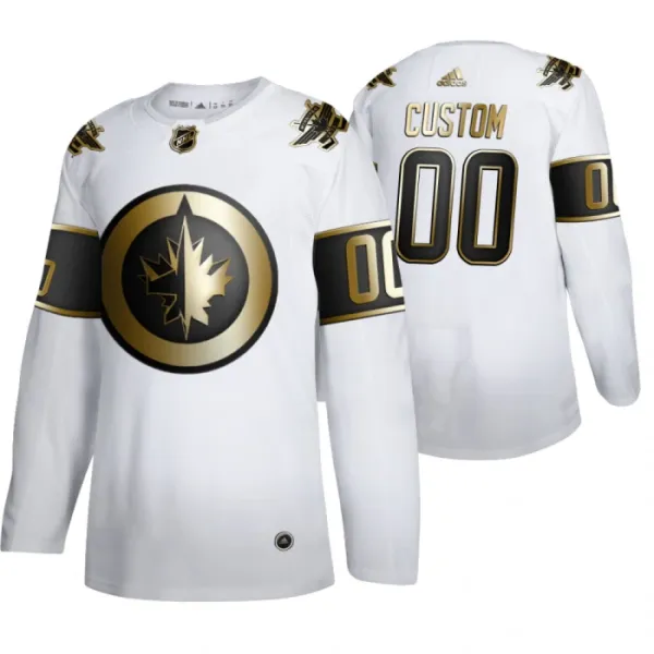 Adidas Winnipeg Jets Pelipaita Golden Edition Authentic Valkoinen ( Omalla Nimellä ) Adidas Winnipeg Jets Pelipaita Golden Edition Authentic Valkoinen ( Omalla Nimellä )
