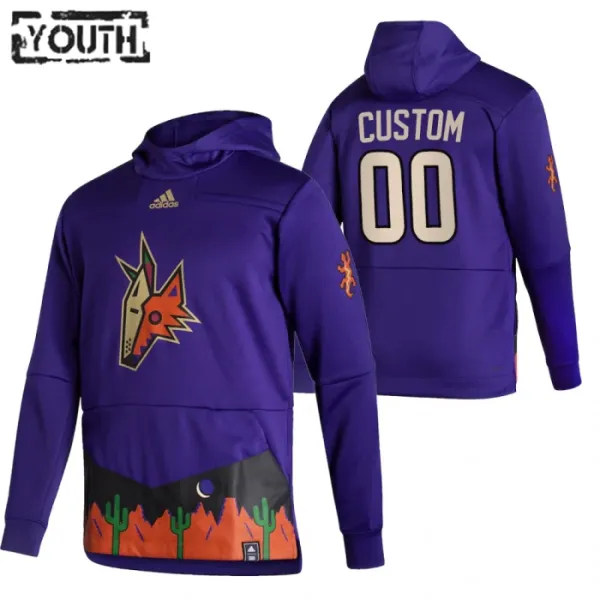Arizona Coyotes Lasten Pullover-Huppari Reverse Retro ( Omalla Nimellä ) Arizona Coyotes Lasten Pullover-Huppari Reverse Retro ( Omalla Nimellä )