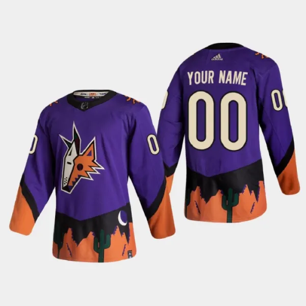Arizona Coyotes Pelipaita Reverse Retro Authentic ( Omalla Nimellä ) Arizona Coyotes Pelipaita Reverse Retro Authentic ( Omalla Nimellä )