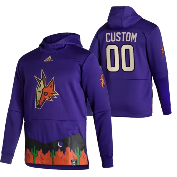 Arizona Coyotes Pullover-Huppari Reverse Retro ( Omalla Nimellä ) Arizona Coyotes Pullover-Huppari Reverse Retro ( Omalla Nimellä )