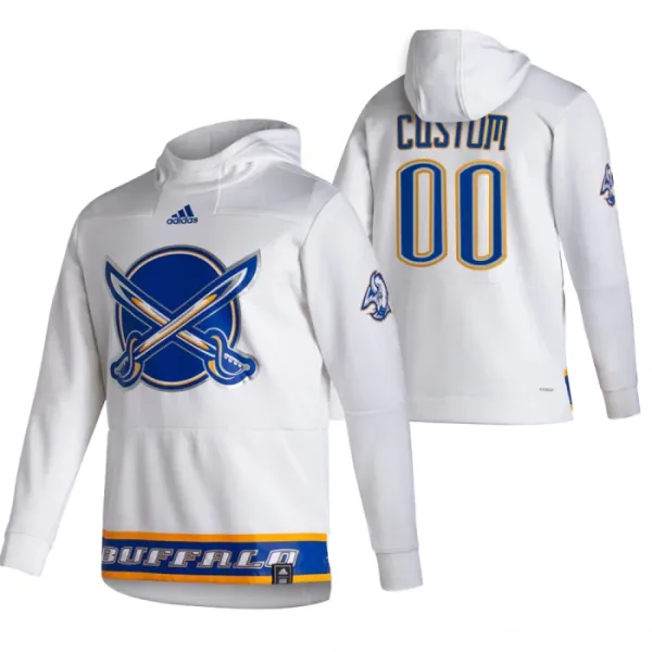 Buffalo Sabres Pullover-Huppari Reverse Retro ( Omalla Nimellä ) Buffalo Sabres Pullover-Huppari Reverse Retro ( Omalla Nimellä )