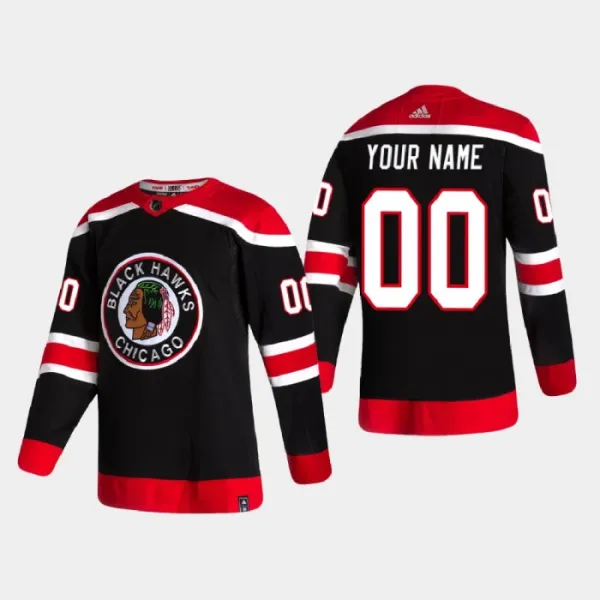 Chicago Blackhawks Pelipaita Reverse Retro Authentic ( Omalla Nimellä ) Chicago Blackhawks Pelipaita Reverse Retro Authentic ( Omalla Nimellä )