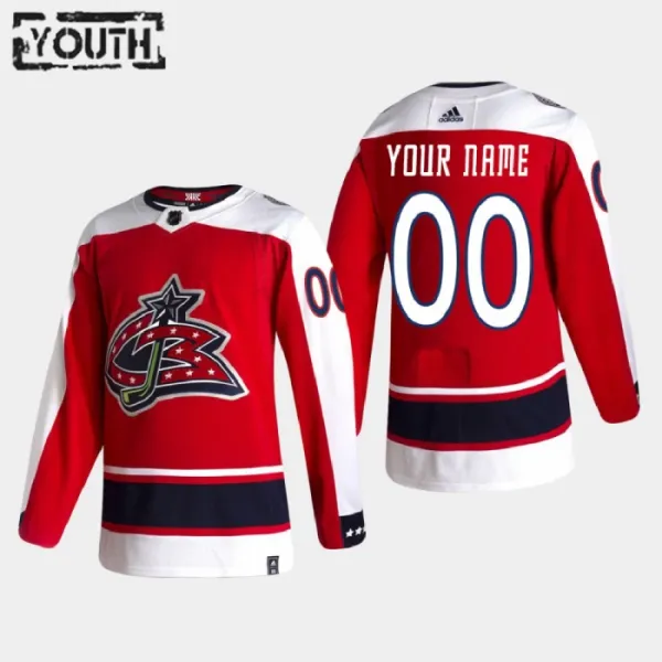 Columbus Blue Jackets Lasten Pelipaita Reverse Retro Authentic ( Omalla Nimellä ) Columbus Blue Jackets Lasten Pelipaita Reverse Retro Authentic ( Omalla Nimellä )