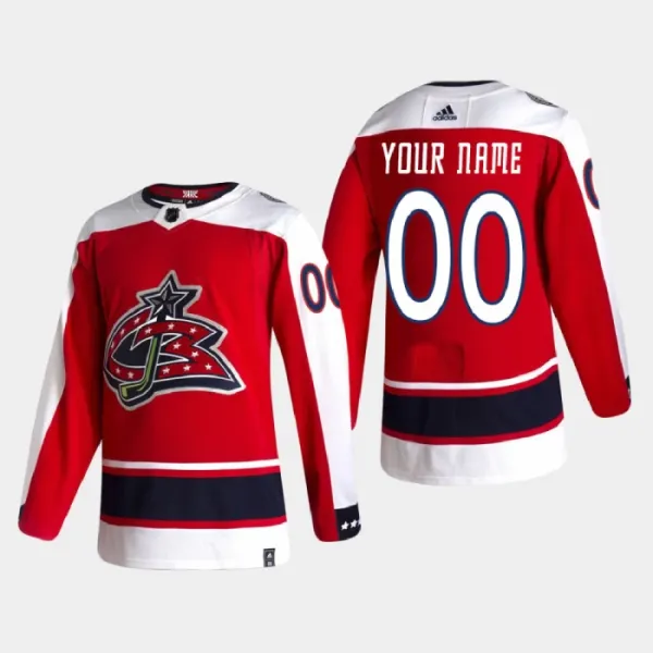 Columbus Blue Jackets Pelipaita Reverse Retro Authentic ( Omalla Nimellä ) Columbus Blue Jackets Pelipaita Reverse Retro Authentic ( Omalla Nimellä )