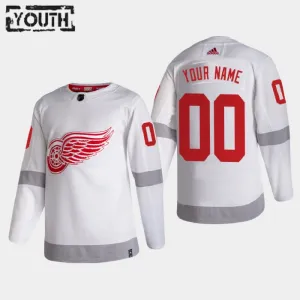 Detroit Red Wings Lasten Pelipaita Reverse Retro Authentic ( Omalla Nimellä )