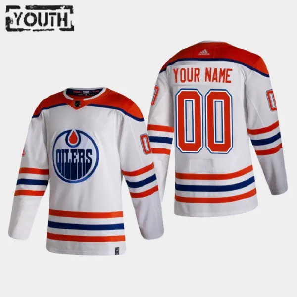 Edmonton Oilers Lasten Pelipaita Reverse Retro Authentic ( Omalla Nimellä ) Edmonton Oilers Lasten Pelipaita Reverse Retro Authentic ( Omalla Nimellä )