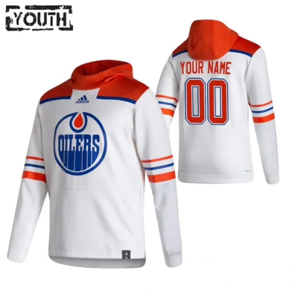 Edmonton Oilers Lasten Pullover-Huppari Reverse Retro ( Omalla Nimellä ) Edmonton Oilers Lasten Pullover-Huppari Reverse Retro ( Omalla Nimellä )