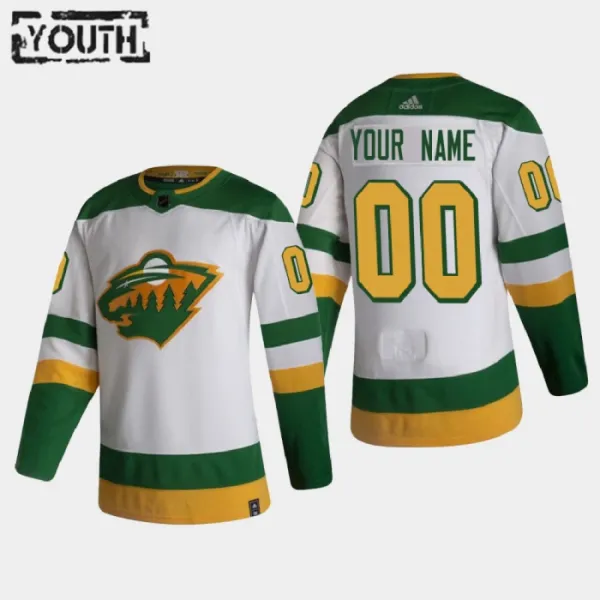 Minnesota Wild Lasten Pelipaita Reverse Retro Authentic ( Omalla Nimellä ) Minnesota Wild Lasten Pelipaita Reverse Retro Authentic ( Omalla Nimellä )