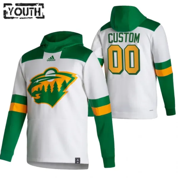 Minnesota Wild Lasten Pullover-Huppari Reverse Retro ( Omalla Nimellä ) Minnesota Wild Lasten Pullover-Huppari Reverse Retro ( Omalla Nimellä )