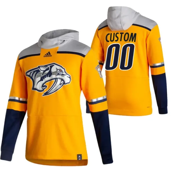 Nashville Predators Pullover-Huppari Reverse Retro ( Omalla Nimellä ) Nashville Predators Pullover-Huppari Reverse Retro ( Omalla Nimellä )
