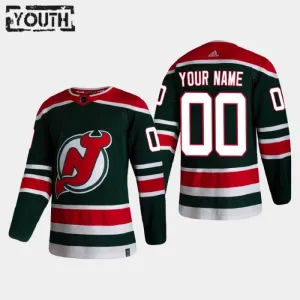 New Jersey Devils Lasten Pelipaita Reverse Retro Authentic ( Omalla Nimellä )