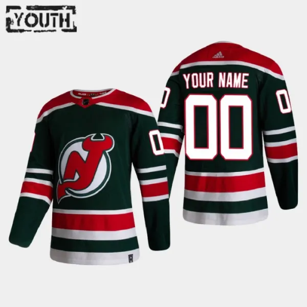 New Jersey Devils Lasten Pelipaita Reverse Retro Authentic ( Omalla Nimellä ) New Jersey Devils Lasten Pelipaita Reverse Retro Authentic ( Omalla Nimellä )