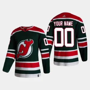 New Jersey Devils Pelipaita Reverse Retro Authentic ( Omalla Nimellä )