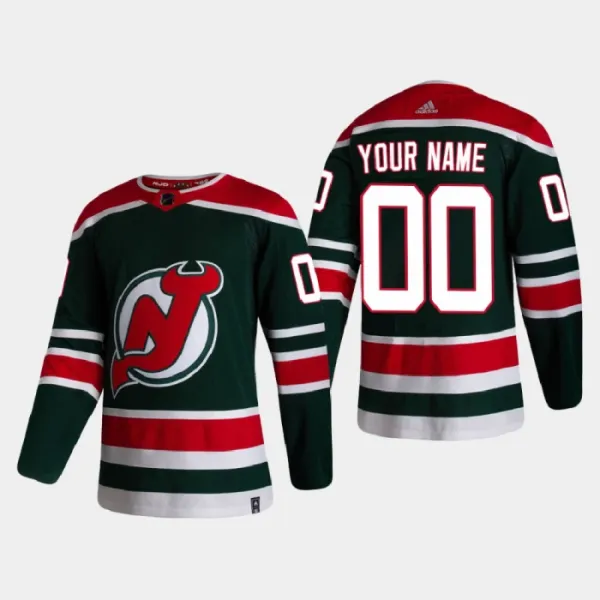 New Jersey Devils Pelipaita Reverse Retro Authentic ( Omalla Nimellä ) New Jersey Devils Pelipaita Reverse Retro Authentic ( Omalla Nimellä )