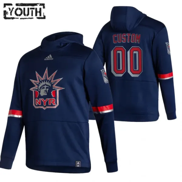 New York Rangers Lasten Pullover-Huppari Reverse Retro ( Omalla Nimellä ) New York Rangers Lasten Pullover-Huppari Reverse Retro ( Omalla Nimellä )