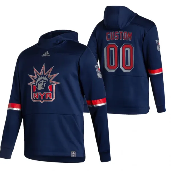 New York Rangers Pullover-Huppari Reverse Retro ( Omalla Nimellä ) New York Rangers Pullover-Huppari Reverse Retro ( Omalla Nimellä )