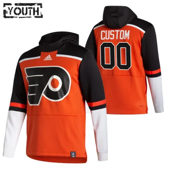 Philadelphia Flyers Lasten Pullover-Huppari Reverse Retro ( Omalla Nimellä ) Philadelphia Flyers Lasten Pullover-Huppari Reverse Retro ( Omalla Nimellä )