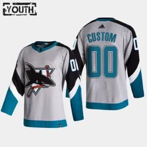 San Jose Sharks Lasten Pelipaita Reverse Retro Authentic ( Omalla Nimellä )