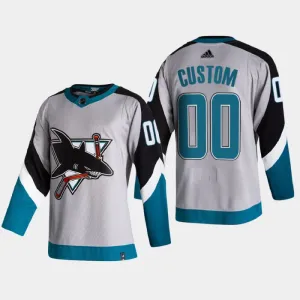 San Jose Sharks Pelipaita Reverse Retro Authentic ( Omalla Nimellä )